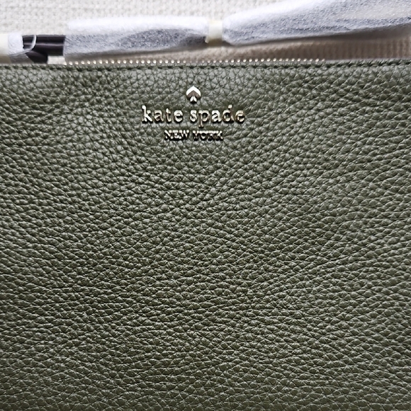 Kate Spade Olive Leather Pouch - Picture 3 of 13